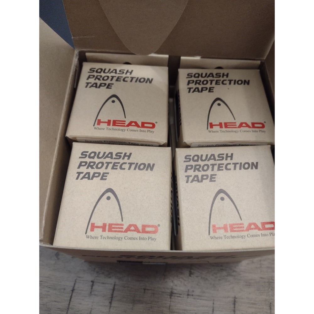 Head Box Of 12 Squash Protection Tape 4 Colors Length 6.6 Feet 2 Meters New